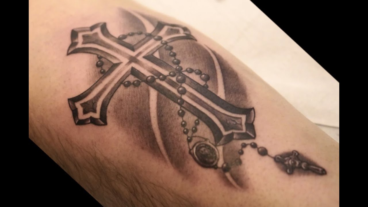 Cross Tattoo - Tattoo Time Lapse ✝️