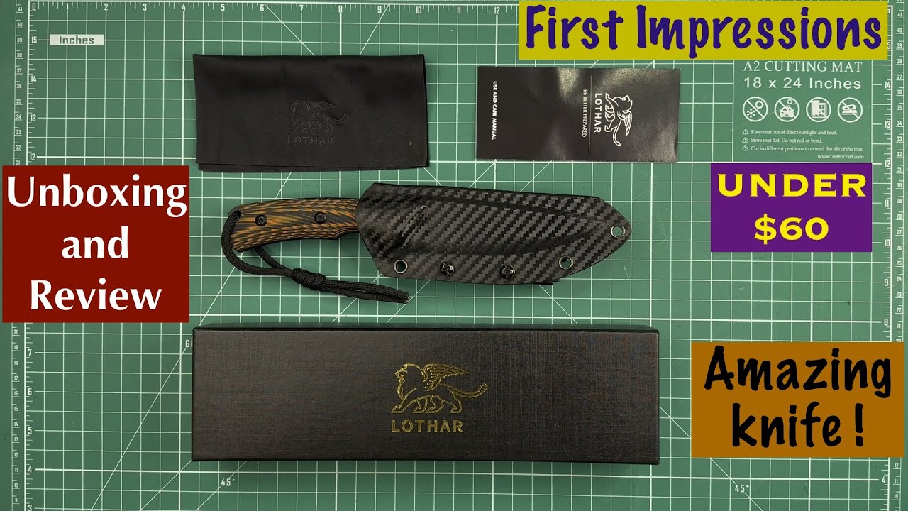 LOTHAR KNIVES FOX. Unboxing and Review.