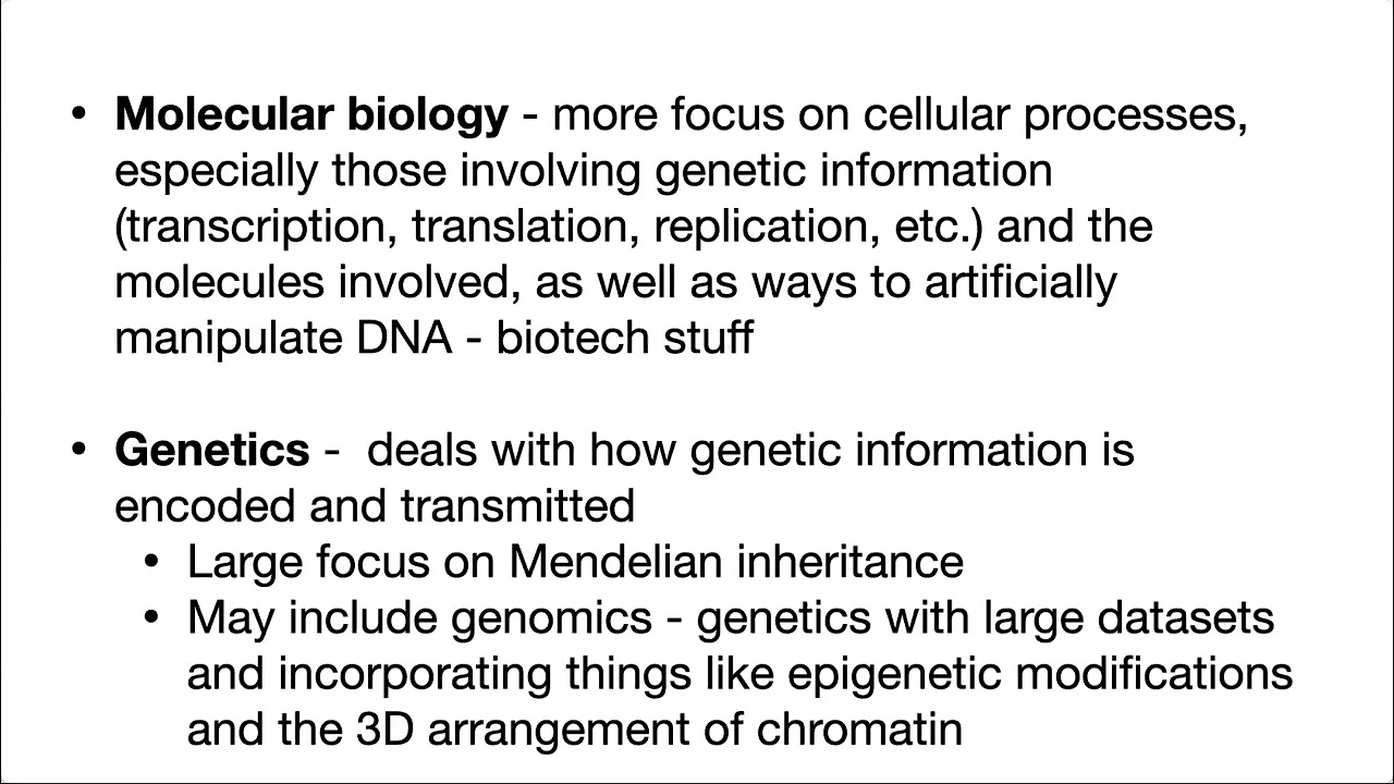 Biochemistry vs molecular biology (vs genetics, microbio, cell bio, microbio, systems bio, physio)