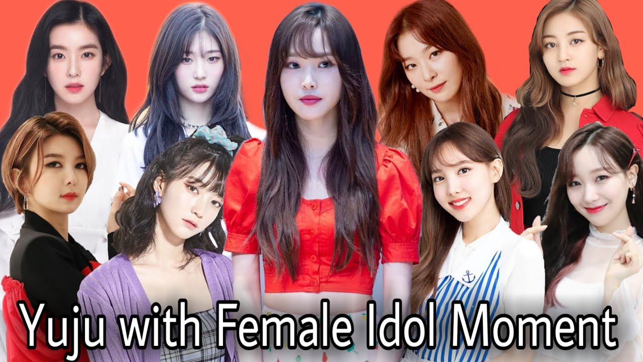 Yuju With Female Idol Moment