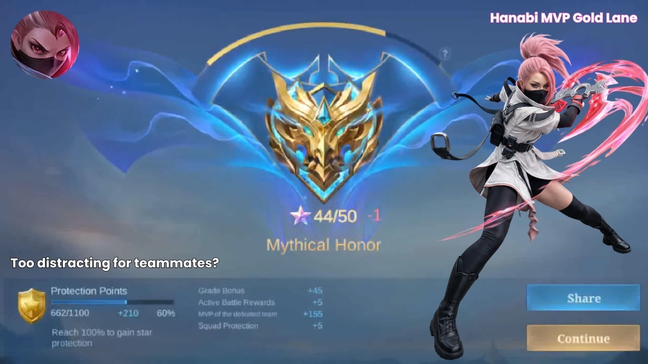 🌸 Hanabi MVP Gold Lane : Too distracting for teammates? | MLBB S37 Mythical Honor Full Gameplay 78