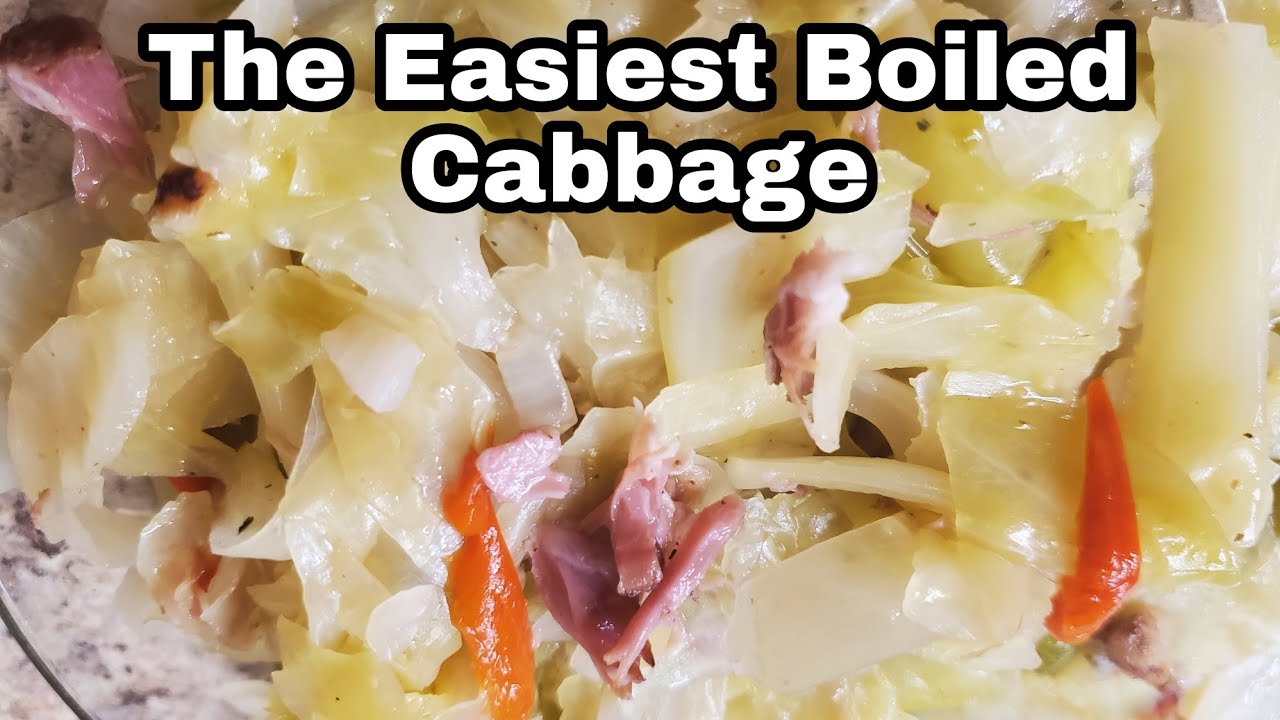 The Easiest Boiled Cabbage #sidedish