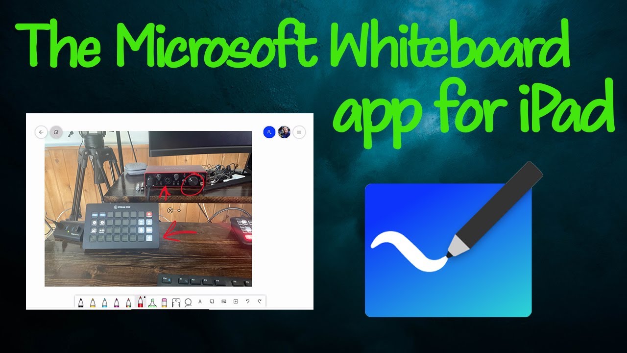 The Microsoft Whiteboard App for iPad