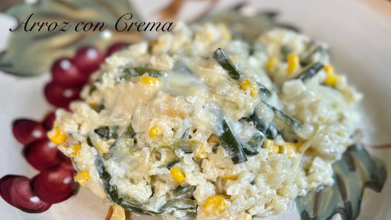 PREPARA ESTE RIQUÍSIMO ARROZ A LA CREMA CON RAJAS Y ELOTE / ARROZ BLANCO ​@Demicorazonatucocina