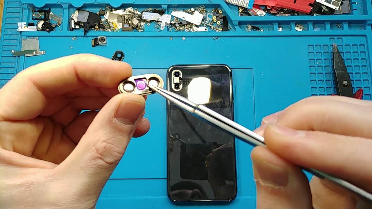 Iphone X Camera Glass Repair / Ремонт стекла камеры айфон 10