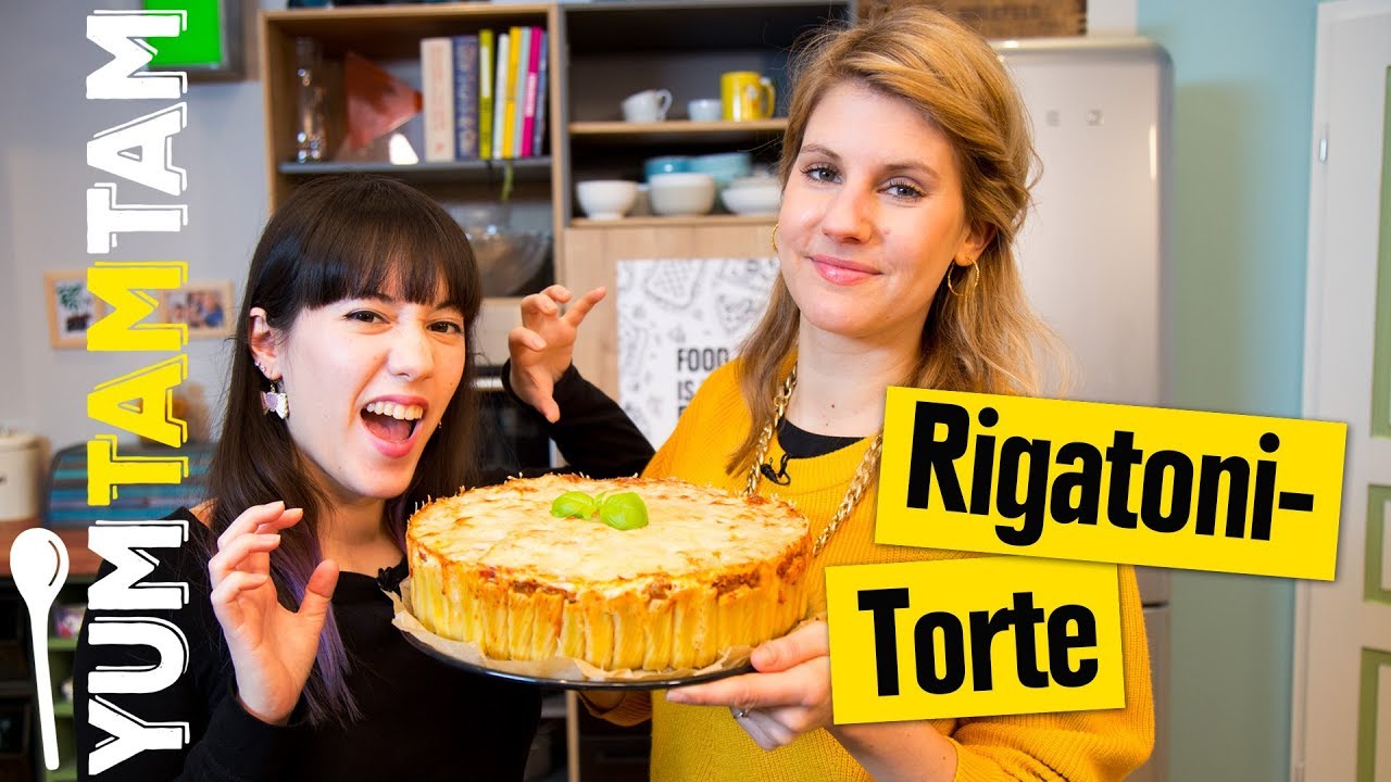 Rigatoni-Torte // Herzhafter Pasta-Kuchen // #yumtamtam