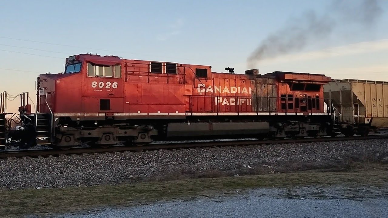 CSX NB Phosphate Train B207 w/ CP 8026 Amqui, TN 02/13/26
