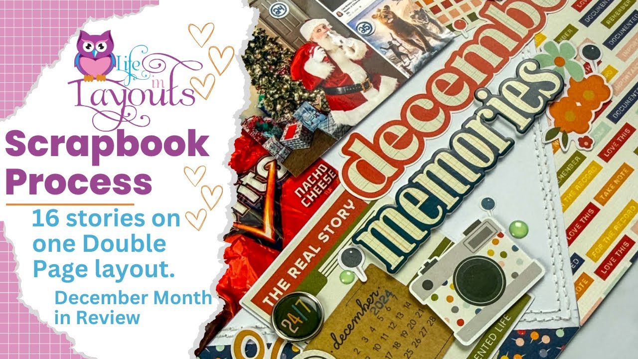 December MIR - Simple Stories - For the Record - Double Page Scrapbook Process - Life in Layouts