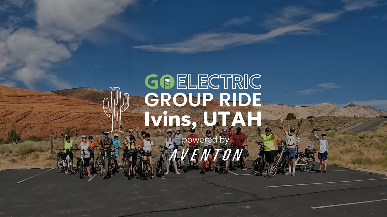 Go Electric Group Ride with Aventon in Ivins, Utah