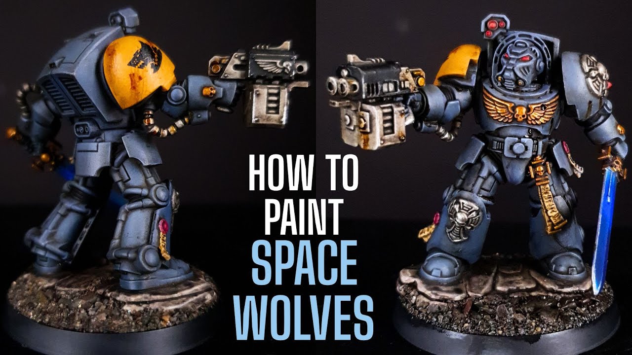QUICK and EASY SPACE WOLVES - Speed Painting Space Marines!