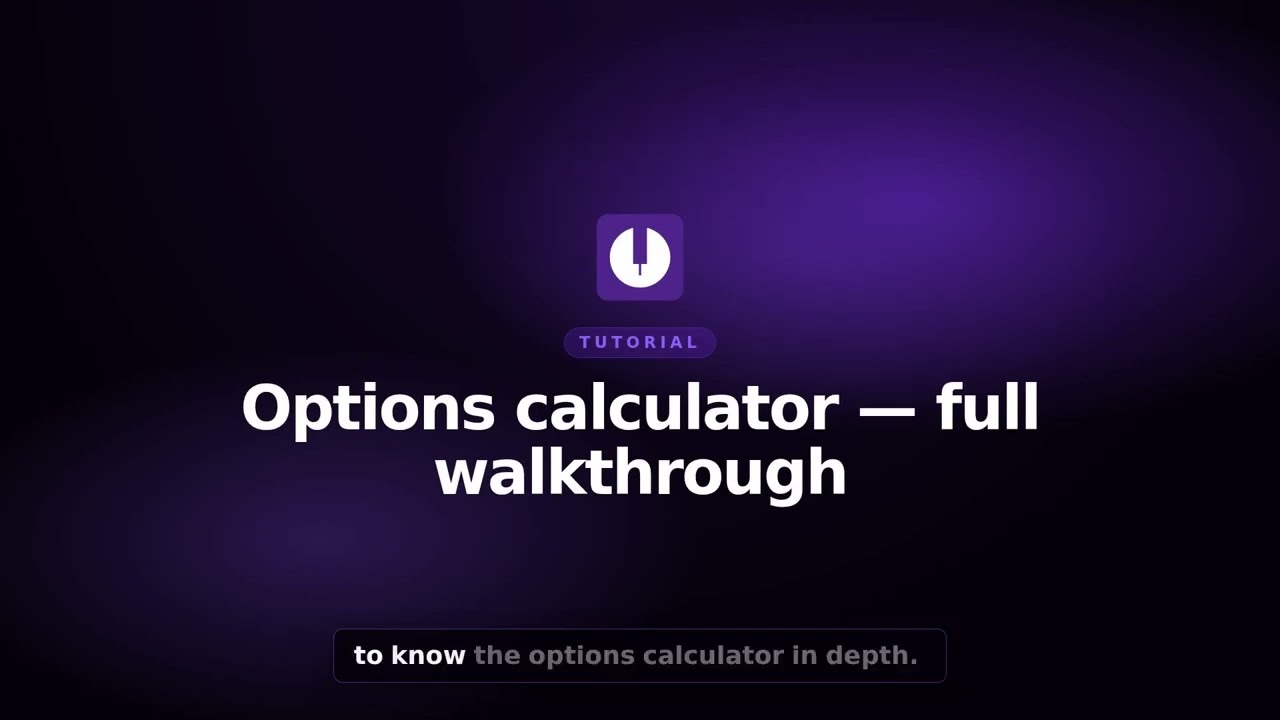 Options calculator: a full walkthrough | uCharts