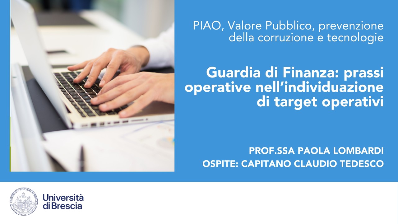 07 - GDF prassi operative nell’individuazione di target operativi  - Prof.ssa Paola Lombardi