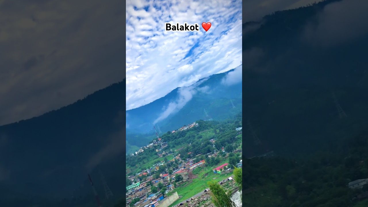 Balakot City Arial View ❤️ #tourism #nature #naran #kaghanvalley #travel #balakot