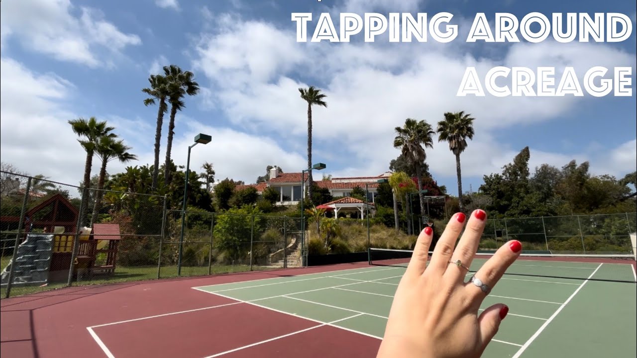 ASMR: Tapping Around A California Estate 🏡🐴🎾