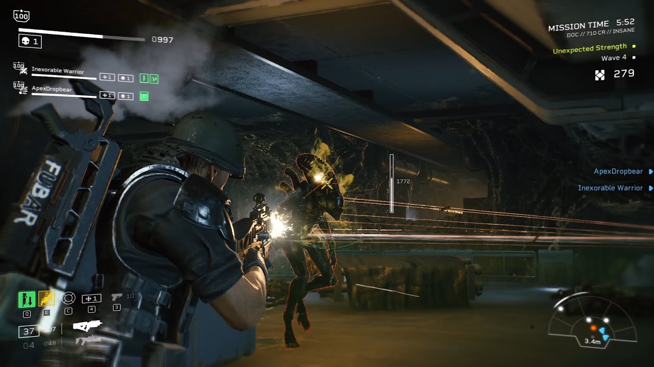 Aliens: Fireteam Elite - Horde: Likasi Tower - Insane - Unexpected Strength