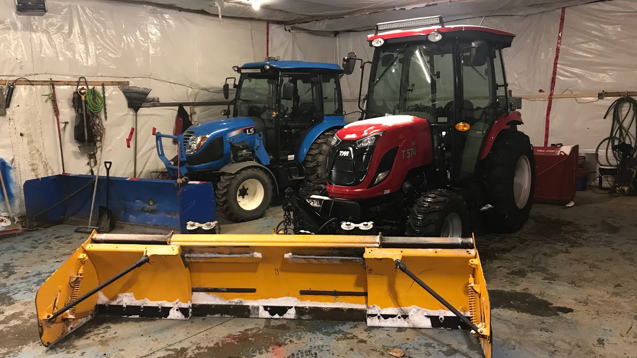 Tym t574 with 10 foot snow pusher