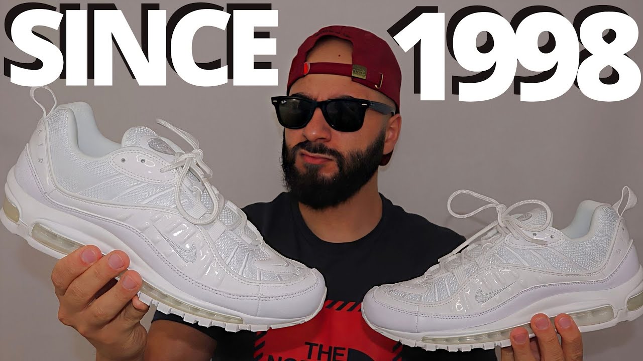 SUMMERTIME FINE. Nike AIR MAX 98 WHITE / PURE PLATINUM On Foot Review