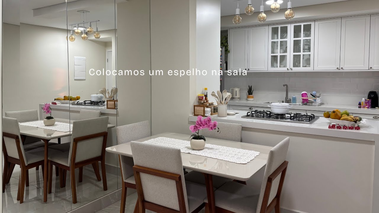 VLOG DE LIMPEZA + ESPELHO NOVO NA SALA