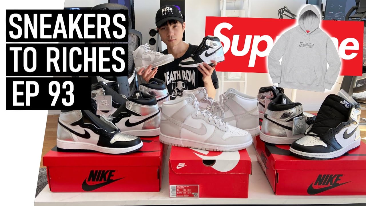 Dunks, Jordan 1 Silver Toe, & Supreme KAWS BOGO for RETAIL! Botting Vlog - Sneakers To Riches Ep 93