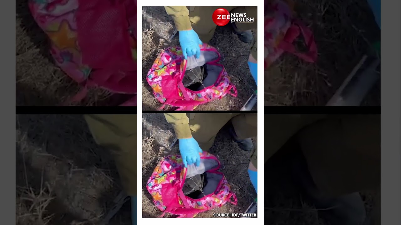 Watch: Hamas Uses Kid&rsquo;s School Backpack To Plant Booby Trap Explosive | #israel #hamasattack #gaza