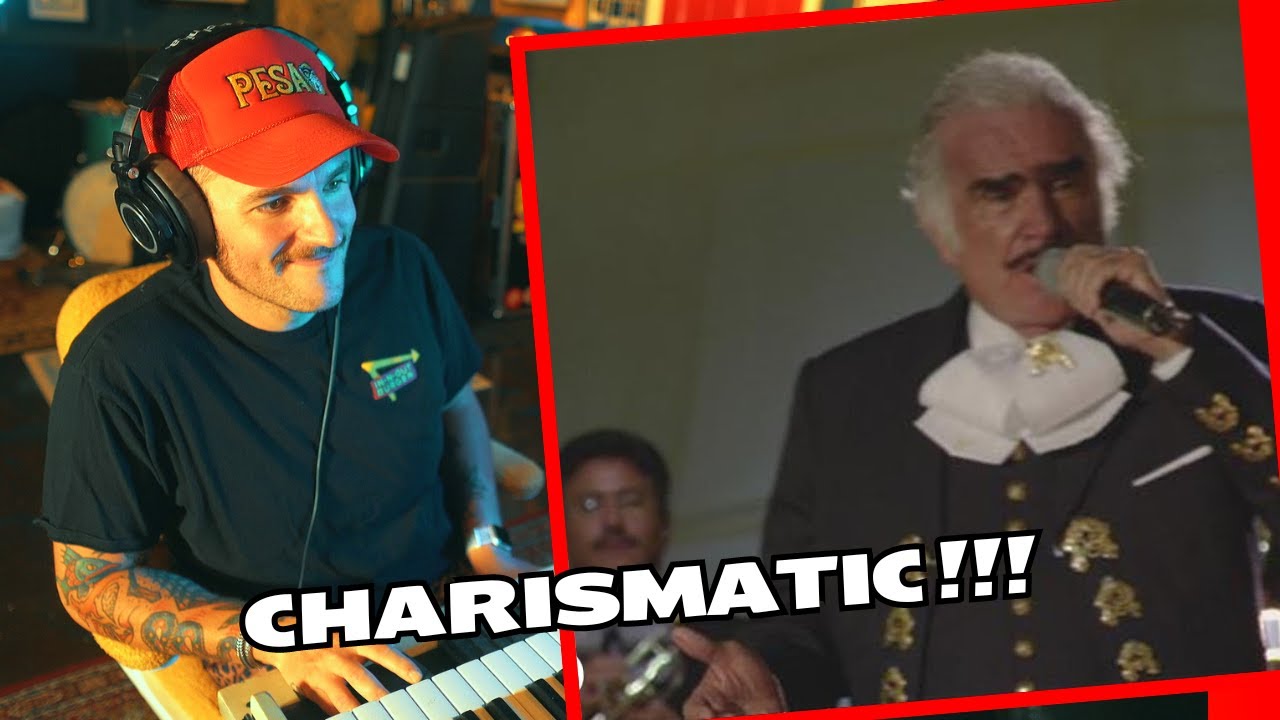 AMERICANO reacciona a Vicente Fernández - Estos Celos (En Vivo)