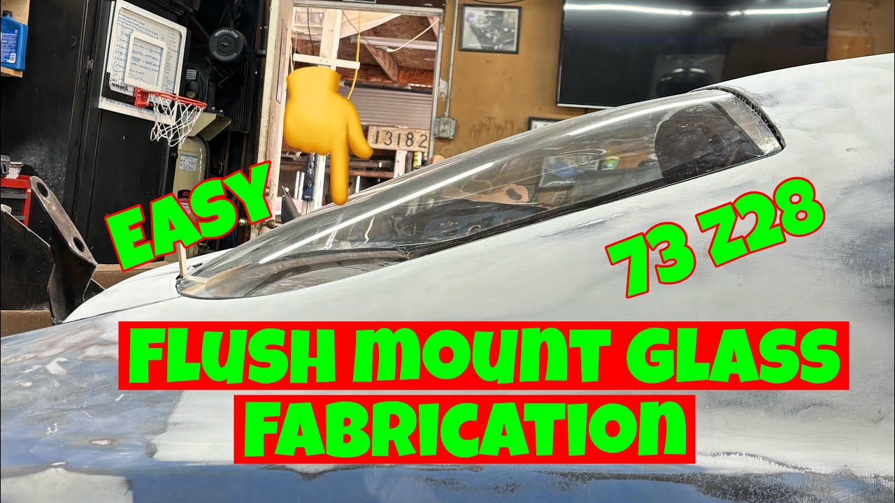 73 Z28 FLUSH MOUNT GLASS FAB and INSTALLED #autobodywork #fabrication #camaro #musclecar #custom