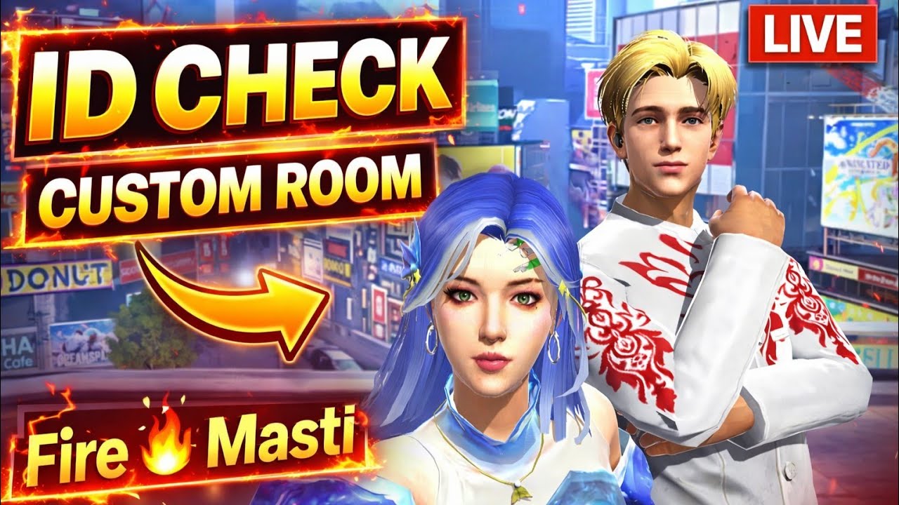 FREE FIRE LIVE 🔴 | UID CHECK + CUSTOM ROOM💥 SARVETH GAMEING 🔥 JOIN FAST ⚡#freefirelive