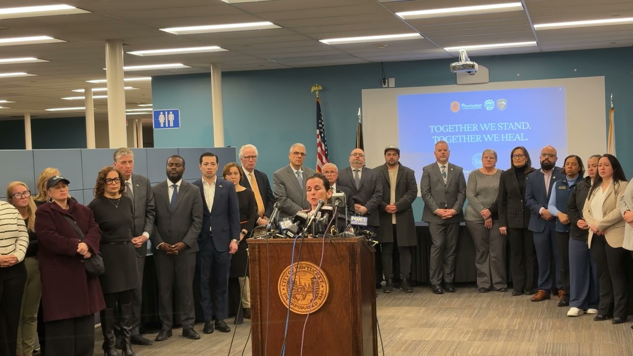 Press conference on 2/17/2026 following Pawtucket shooting at youth hockey -- just questions/answers