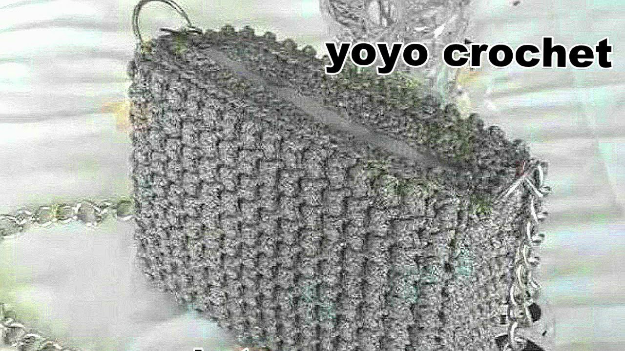 كروشية شنطة /حقيبة سهلة بغرزة مجسمة خطوة بخطوة للمبتدئين -bag crochet#يويو كروشية#