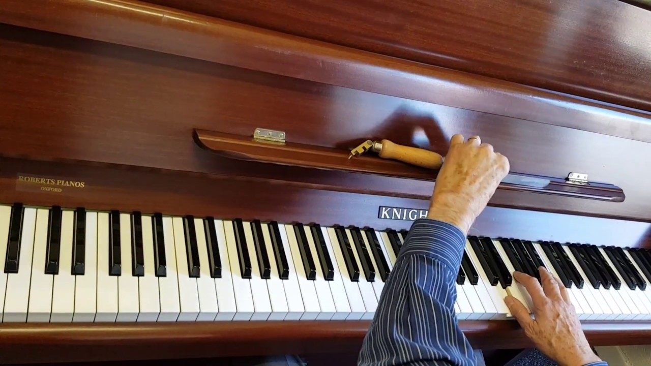 Unique Knight design compared with a later Knight and other small pianos. Upright piano voicing.