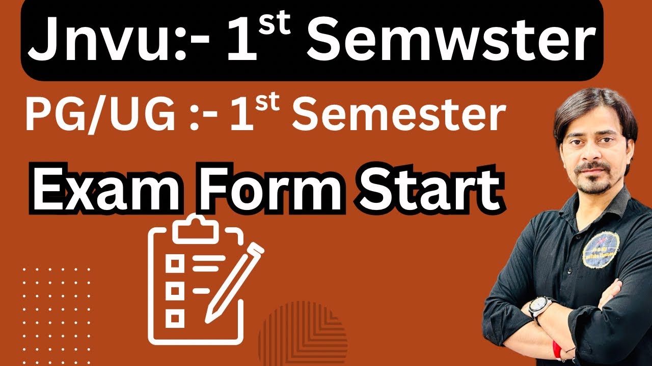 Jnvu 1st Sem.Private:- Exam Form Start , UG/PG (B.A/B.Com/M.A) other 