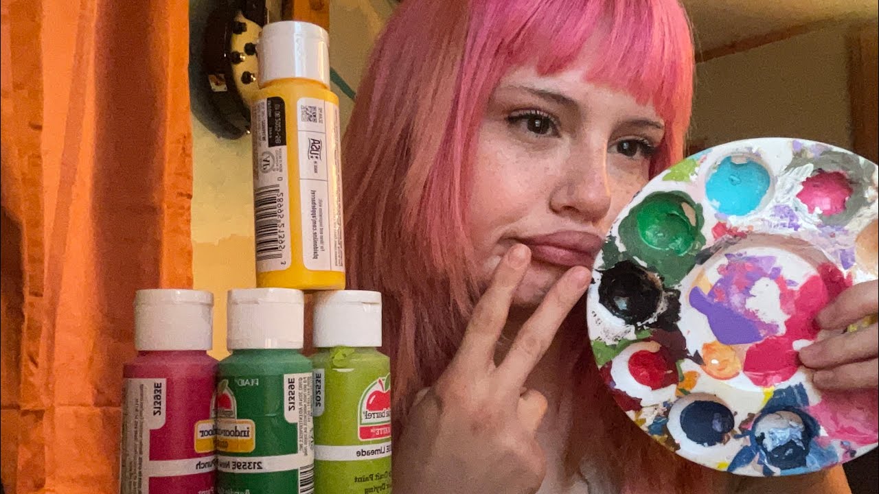 ASMR| painting you! (Spit painting) (no real spit) 