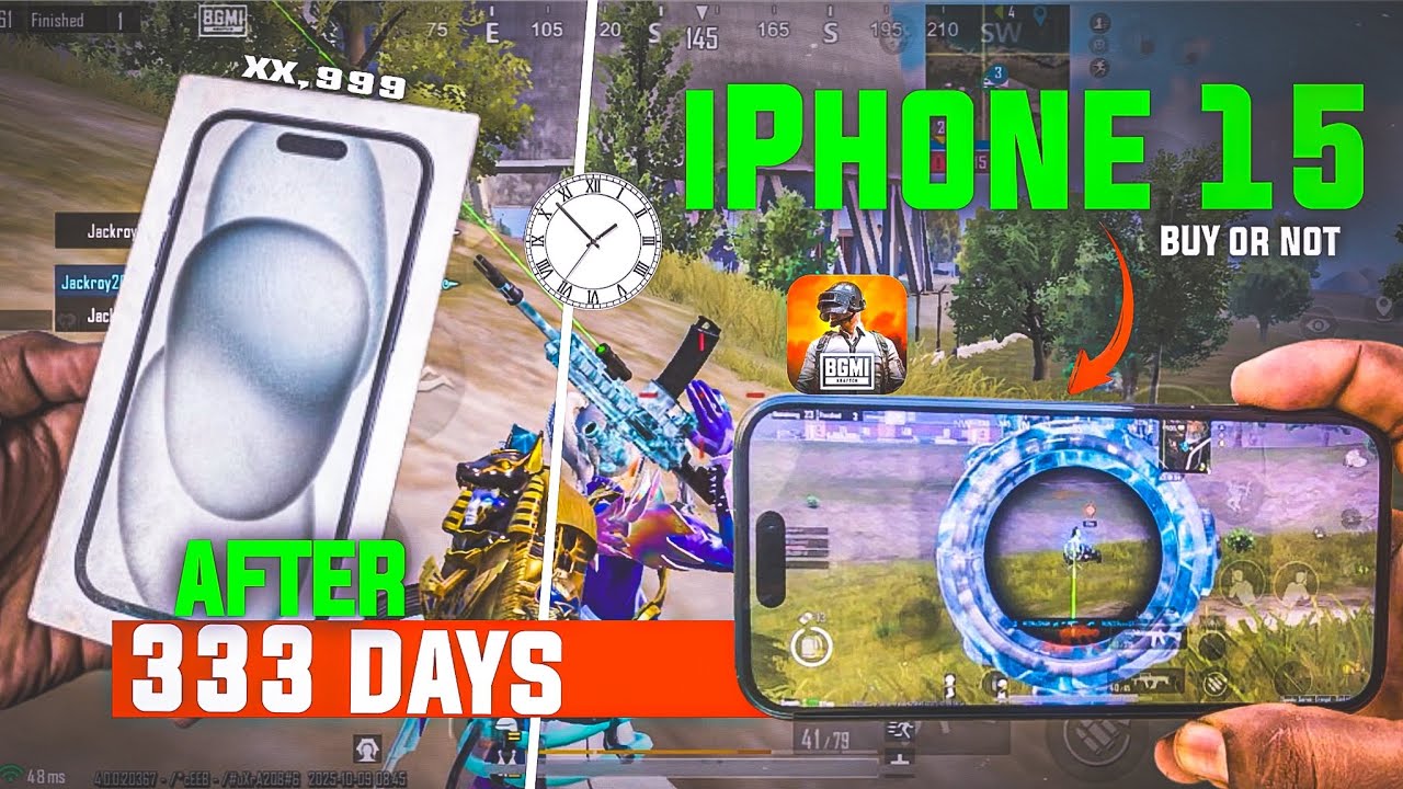 iPhone 15 after 333 Days for gaming review in 2025 ✅ | 6 years experience iPhones 💀| RUDH PLAYZZ 
