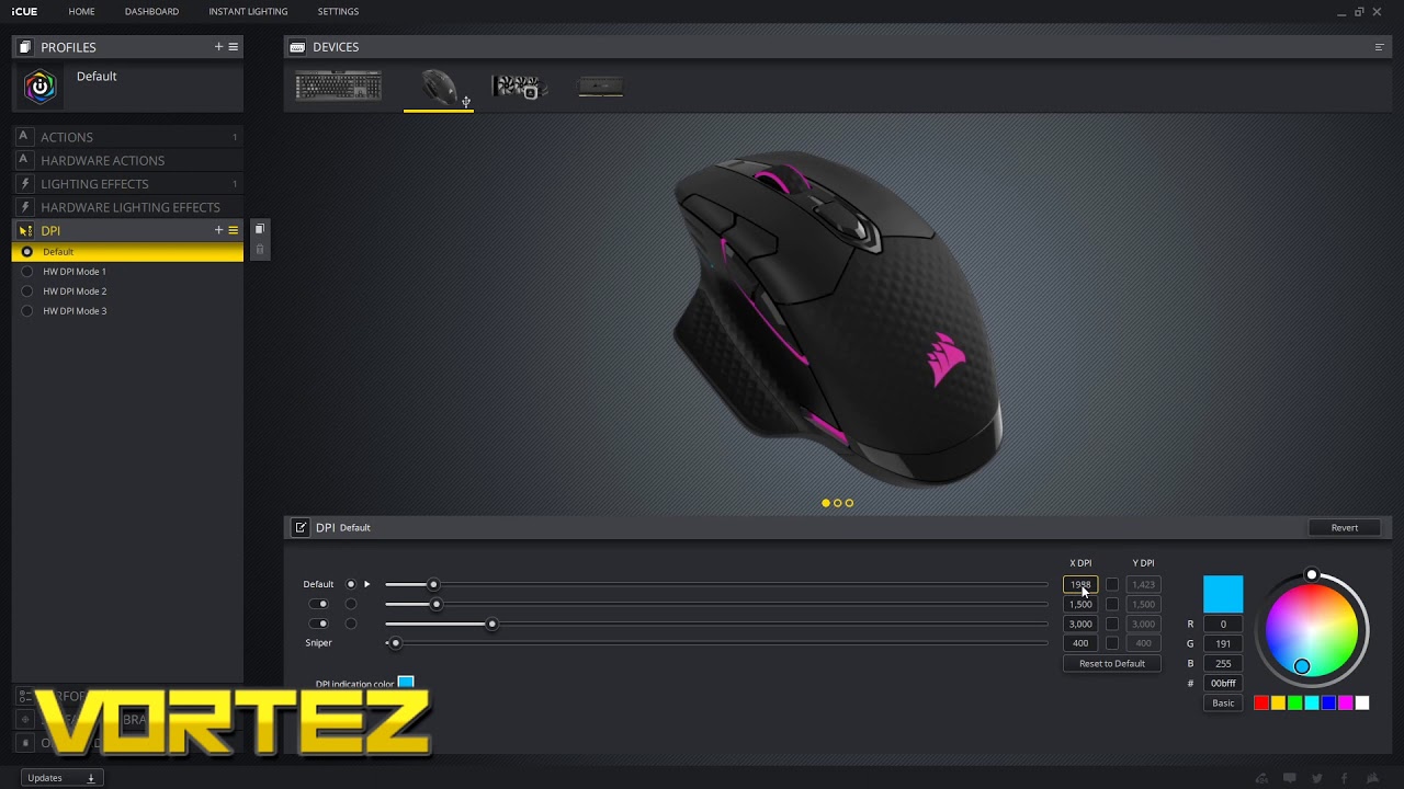 CORSAIR Dark Core RGB PRO SE Software Demo