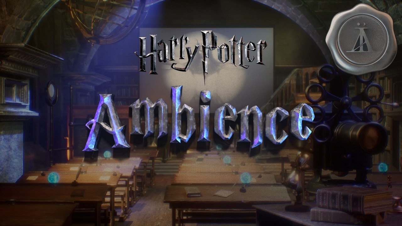 Hogwarts Classroom Ambience ☾ Harry Potter Defense Against the Dark Arts ASMR & Music for Focus