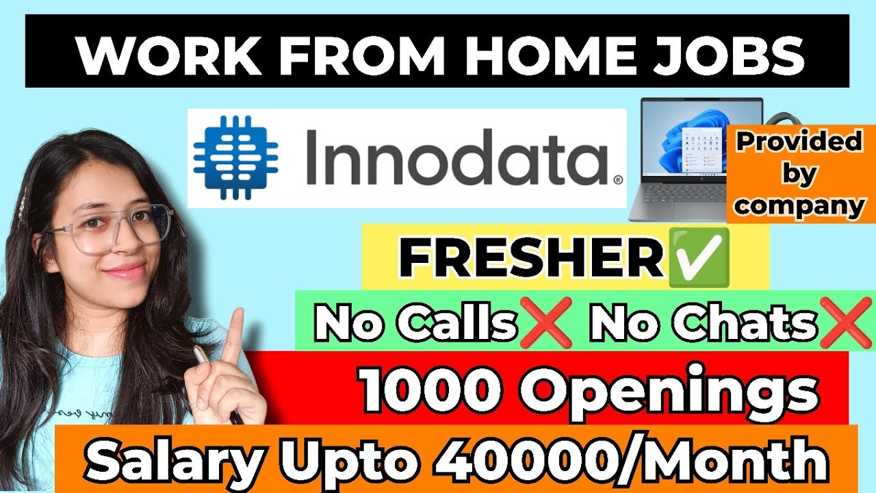 🔥 WORK FROM HOME Job | Laptop Provided | 1000+ Vacancies | No Calls/Chats | Freshers & Experienced