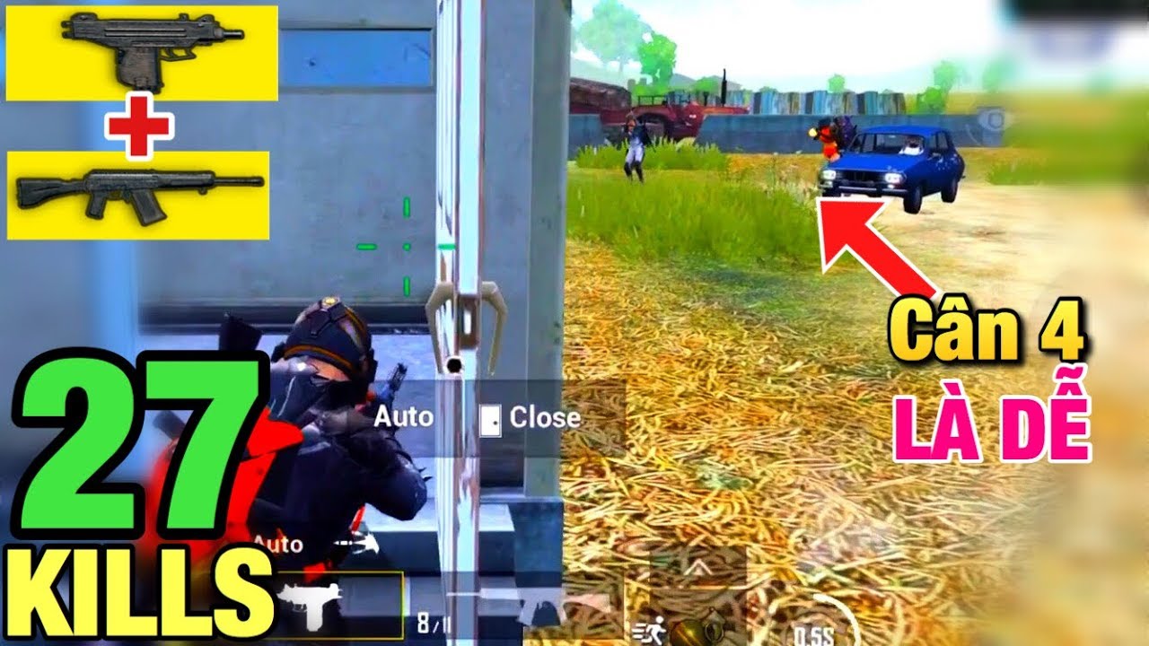 Thử Th&aacute;ch Solo Squad Với Combo S12K + Uzi Cực Dị | S&oacute;c Lọ Cực Căng | PUBG Mobile | T98