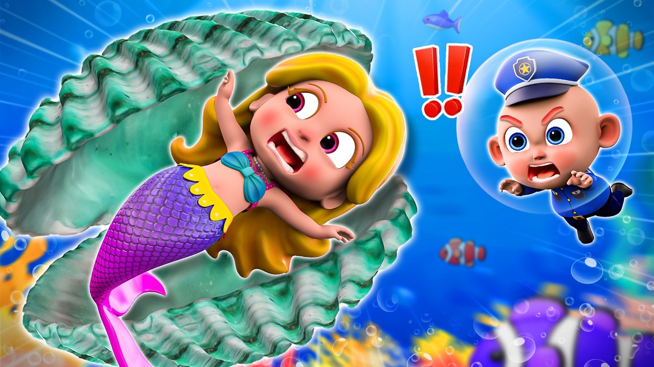 La Canción de Bu Bu | Policía Rescata a Una Sirena | Canciones infantiles para Niños | Little PIB