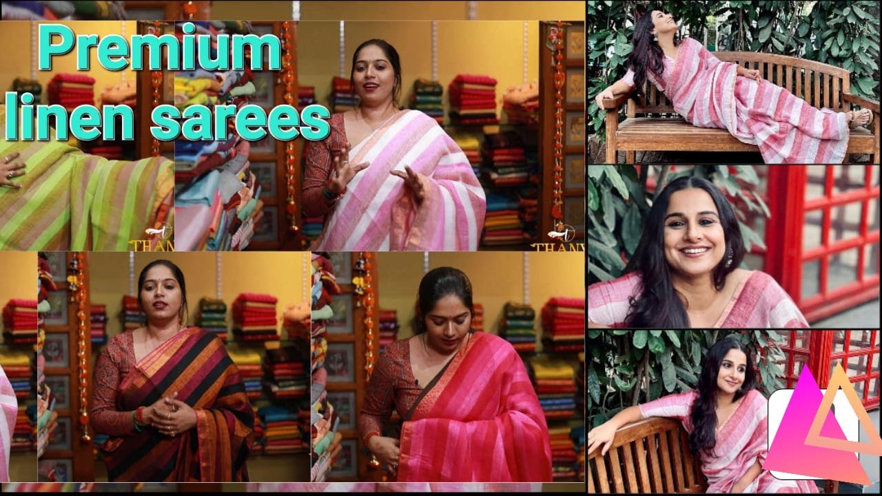 Vidya Balan saree collections🤩 High demand premium quality linen whatsapp💥8072946472💥