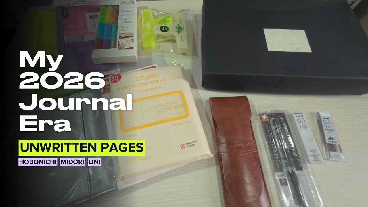 Эпоха ежедневников 2026! Ручки Hobonichi, MIDORI и акварельные краски. #ежедневник #планер #плане...
