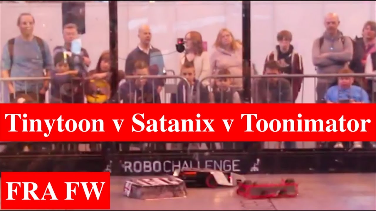 FRA FW - Tinytoon v Satanix v Toonimator - RC Fighting Robot Wars - 2016 International Championships