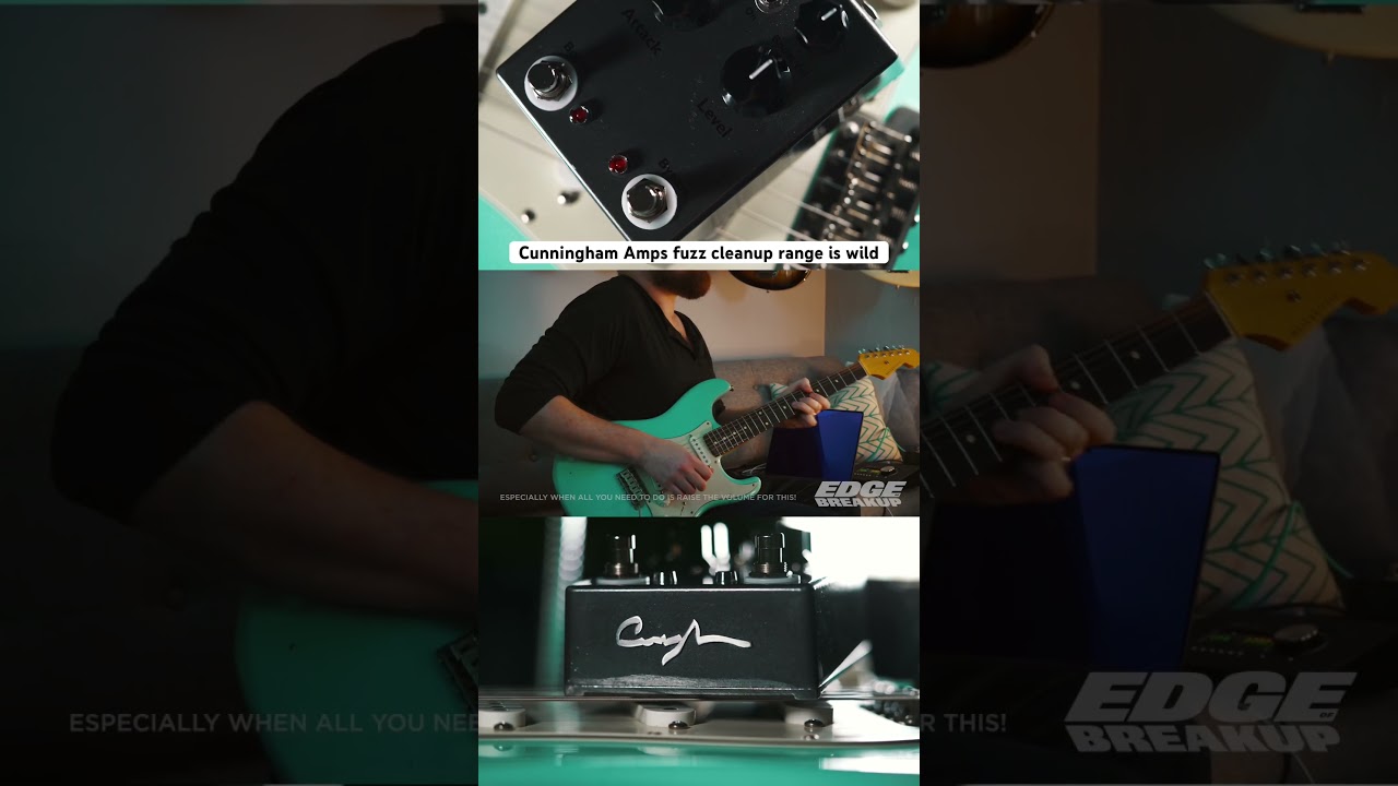 Insanely great fuzz cleanup // Cunningham Amps Dual Range Fuzz ⚡️ #fuzzpedal