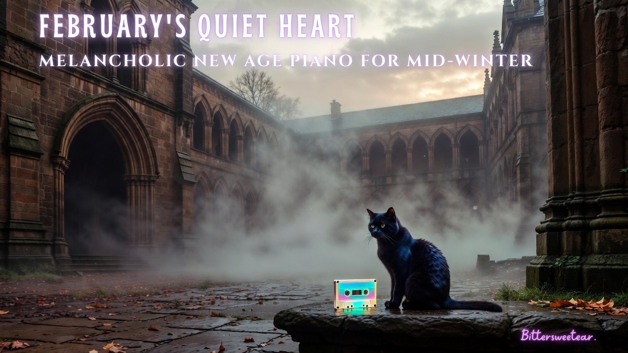 February's Quiet Heart ❄️🖤 Melancholic New Age Piano for Mid-Winter Nights 3 Hours