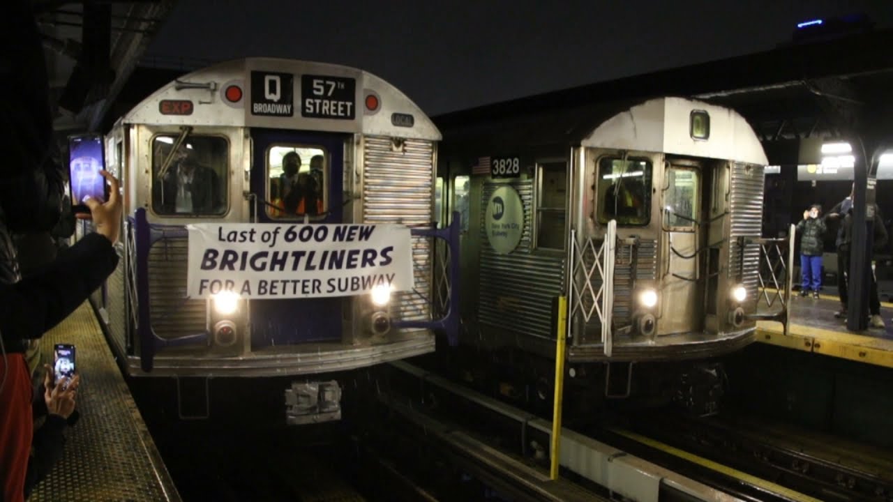 Last R32 Train Leaving Brighton Beach Out-of-Service After Last Final Day Run - Jan. 9, 2022