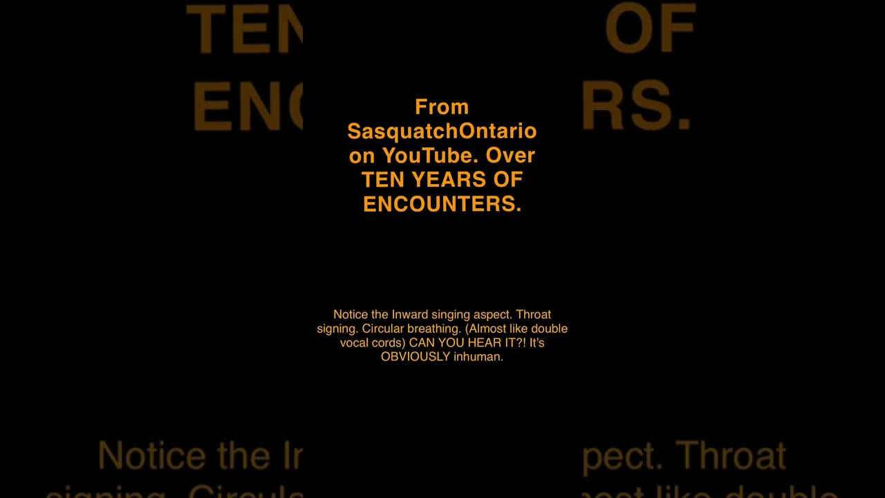 Did you know Sasquatch can TALk?! Absolutely real and corroborated! #bigfoot #sasquatch