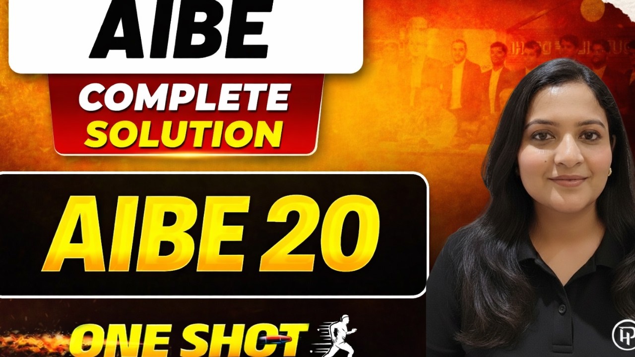 AIBE 20 Complete Solved Paper | All Questions Explained