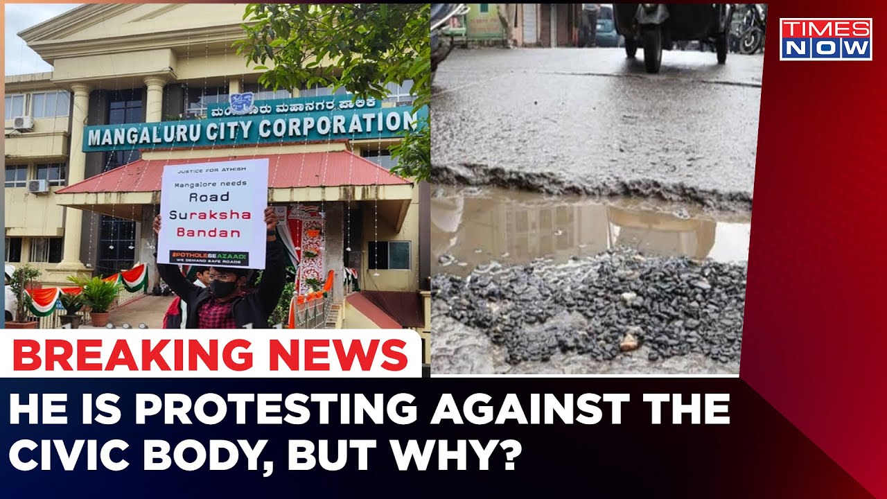 Karnataka: Pothole Menace Claims Another Life; Friend Starts Protests Against Civic Body | Times Now