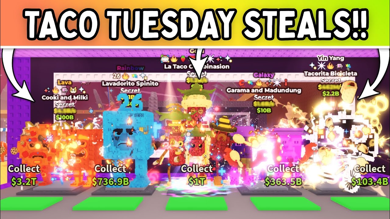 I STOLE THE CRAZIEST BRAINROTS FROM TACO TUESDAY ADMIN ABUSE!! *RARE!!* Steal a Brainrot ROBLOX!