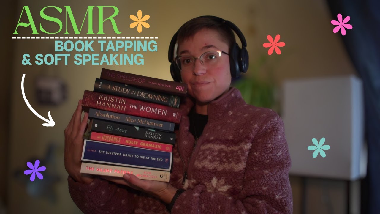 ASMR | Books I've been reading lately 📖 (soft speaking & book tapping & scratching)