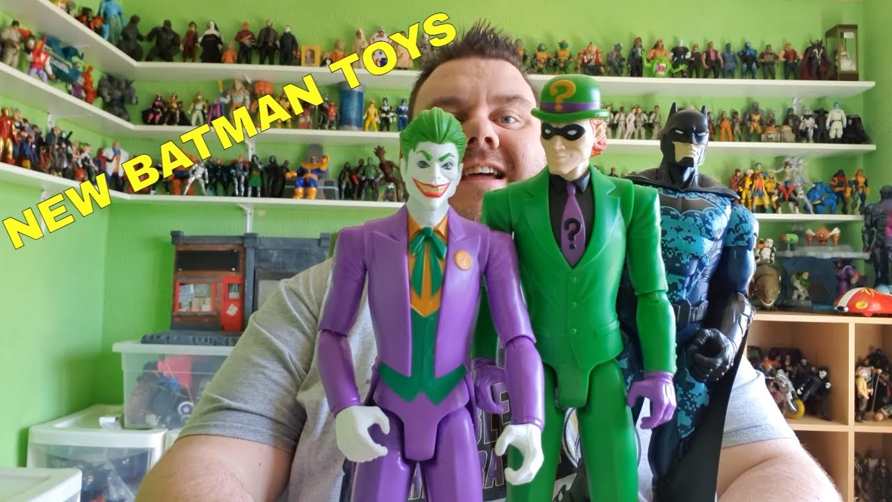 Bat Tech 30cm Action Figures - DC Comics Batman, Joker & Riddler Spin Master wave 2 Toy Review